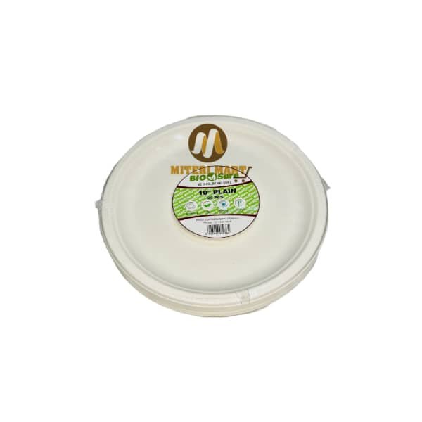 10 Inch Round Plates 25pcs