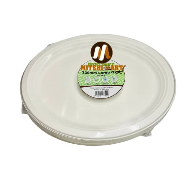 12 Inch Ecocane Plates 25pcs
